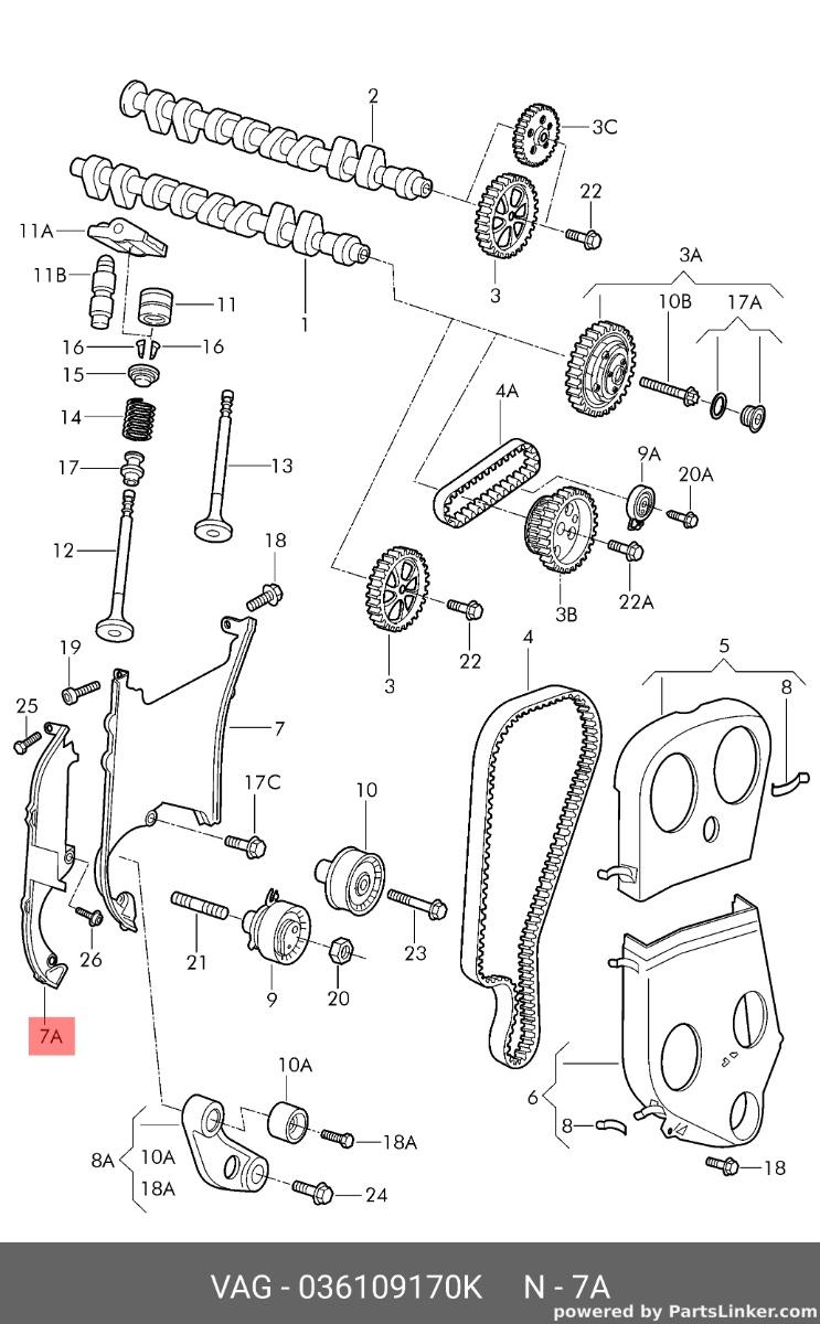 Capac distributie Seat Cordoba (6L2) Sedan 2006 1.4 16V OEM 036109170K