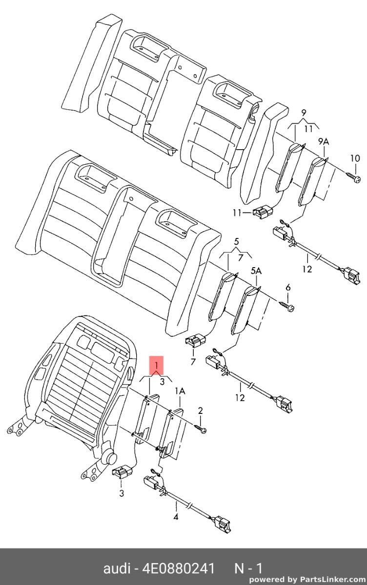 Airbag scaun stanga 4E0880241 Audi A8 D3 3.0 TDI 2004 ASB OEM 4E0880241