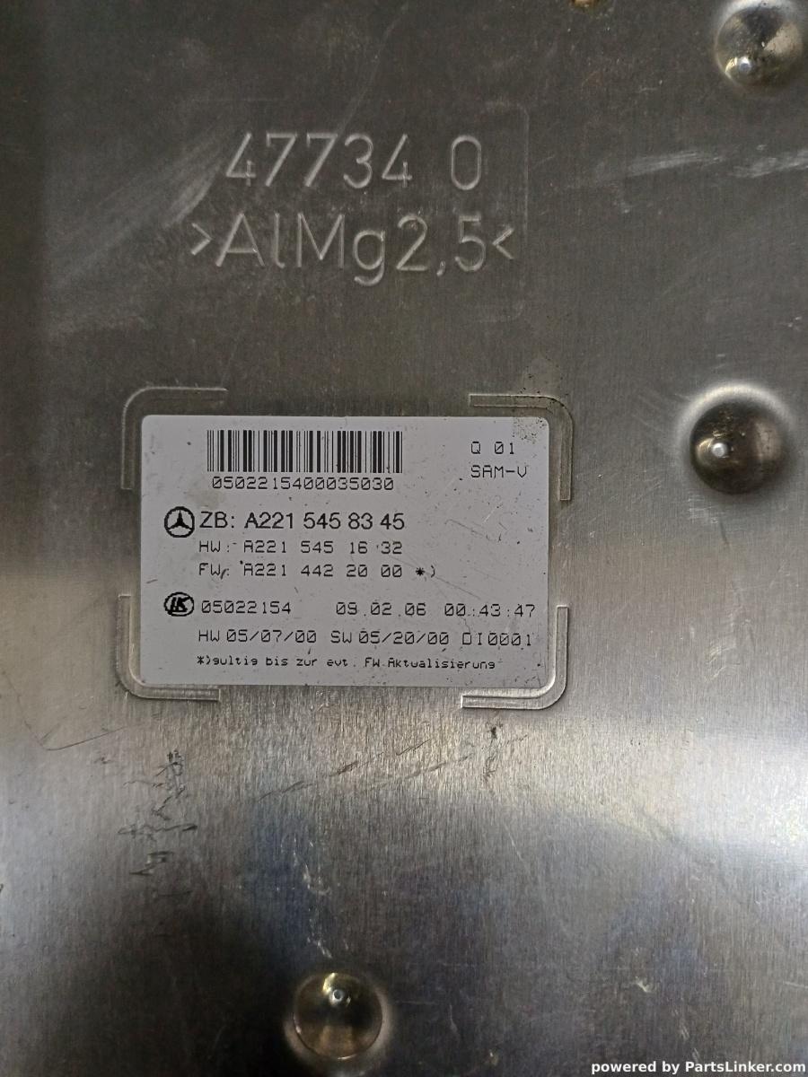 Calculator confort MERCEDES-BENZ S-CLASS II (W221, C215) [ 2005 - 2013 ] OEM A2215458345 – foto 2
