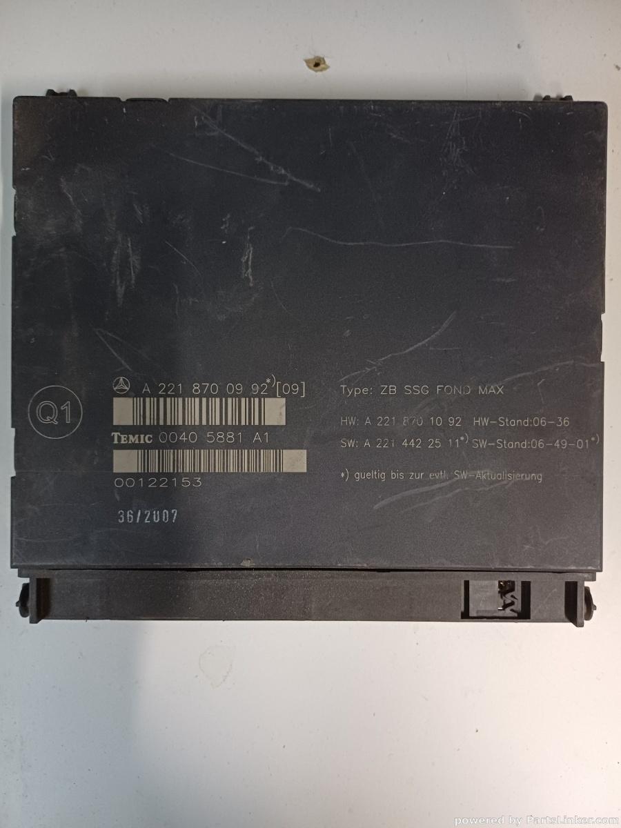 Modul control scaune MERCEDES-BENZ S-CLASS II (W221, C215) [ 2005 - 2013 ] OEM A2218700992