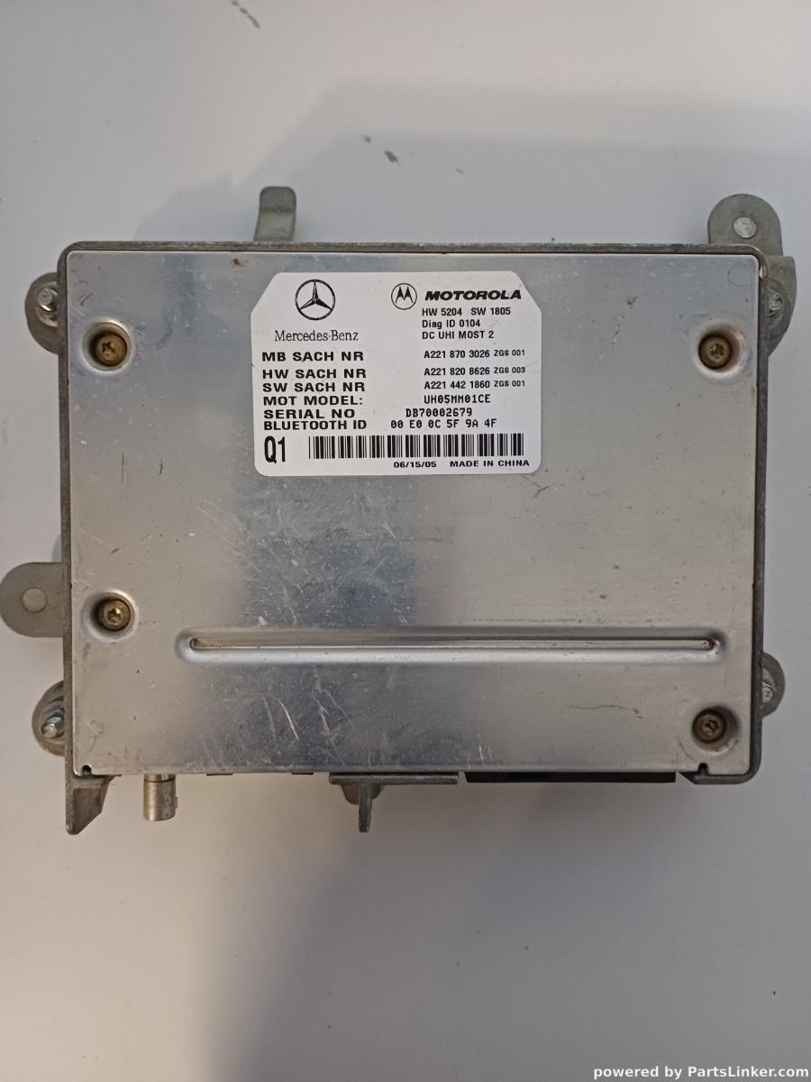 Modul control bluetooth  MERCEDES-BENZ S-CLASS II (W221, C215) [ 2005 - 2013 ] Motorola OEM A2218703026