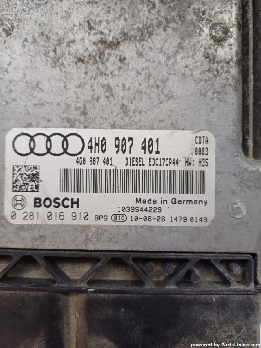 ECU modul/unitate de control motor AUDI A8 III 4H2, 4H8, 4HC, 4HL 2009 - 2018 TDI quattro CDTA, CDTC, CMHA BOSCH 0281016910 4H0907401 – foto 2