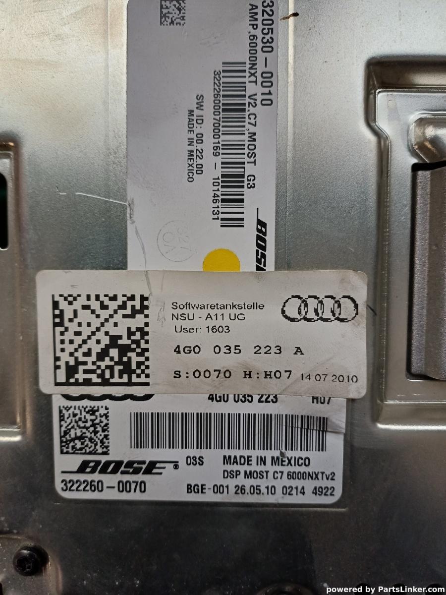 Amplificator audio AUDI A8 III (4H2, 4H8, 4HC, 4HL) [ 2009 - 2018 ] OEM 4G0035223A – foto 3