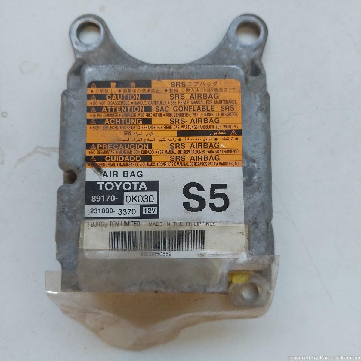 Modul AIRBAG TOYOTA HILUX VII Pickup _N1_, _N2_, _N3_ 2004 - > 891700k030