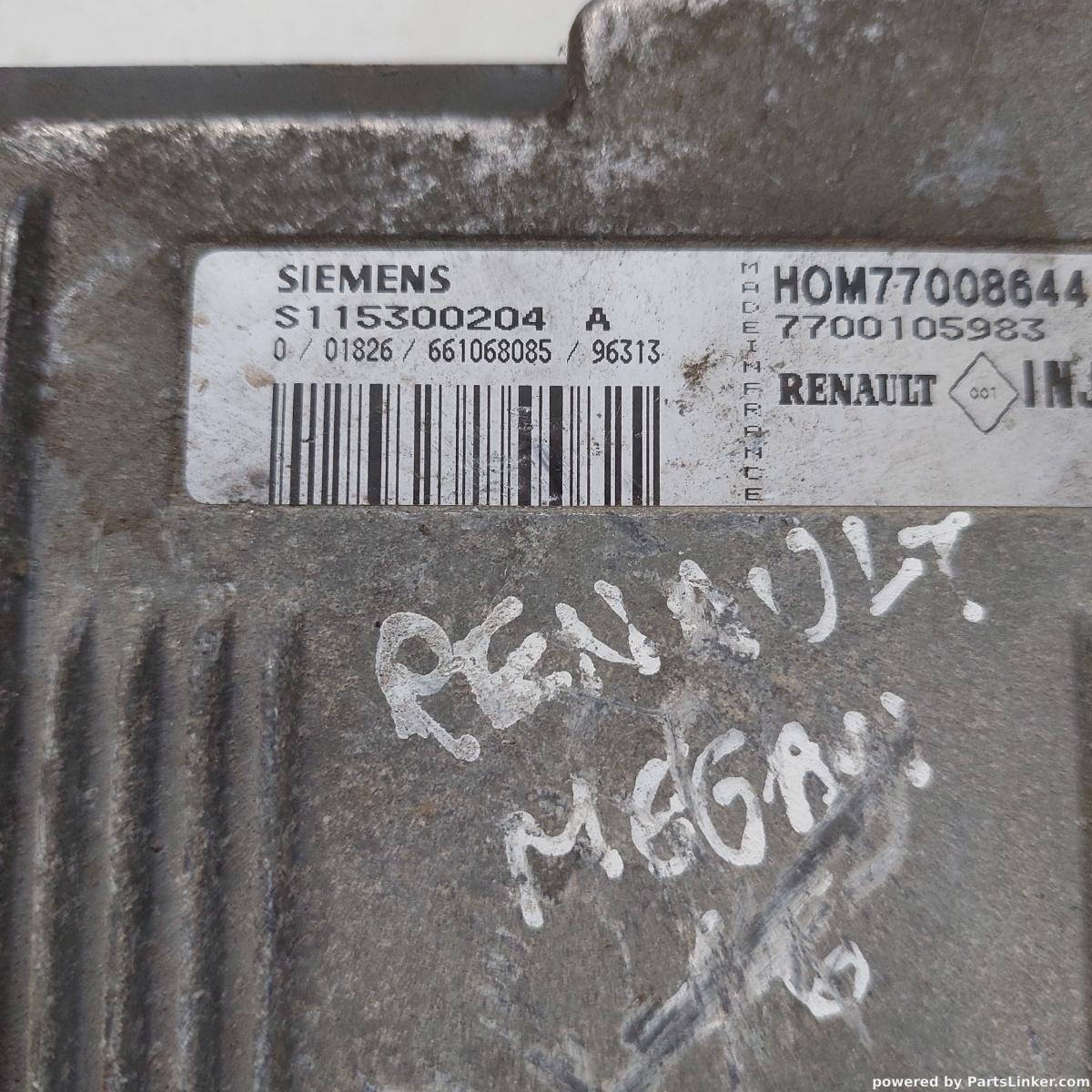 Calculator motor RENAULT MEGANE I Classic (LA0/1_) [ 1996 - 2008 ] OEM S115300204a – foto 2