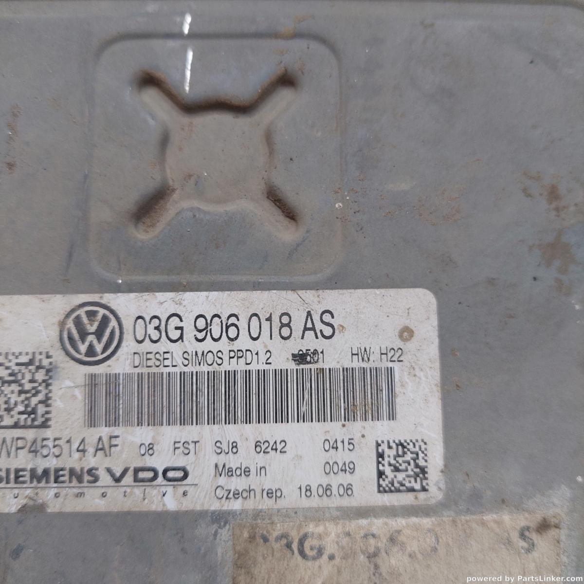 Calculator motor VOLKSWAGEN PASSAT (3C2) [ 2005 - 2010 ] OEM 03g906018as – foto 2