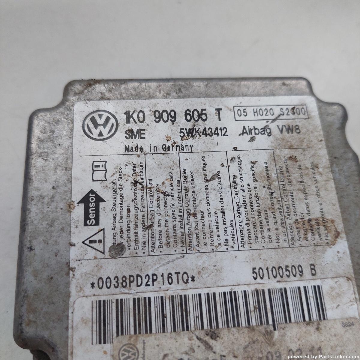 Calculator airbag VOLKSWAGEN GOLF V 1K1 2003 - 2009 1k0909605t – foto 2