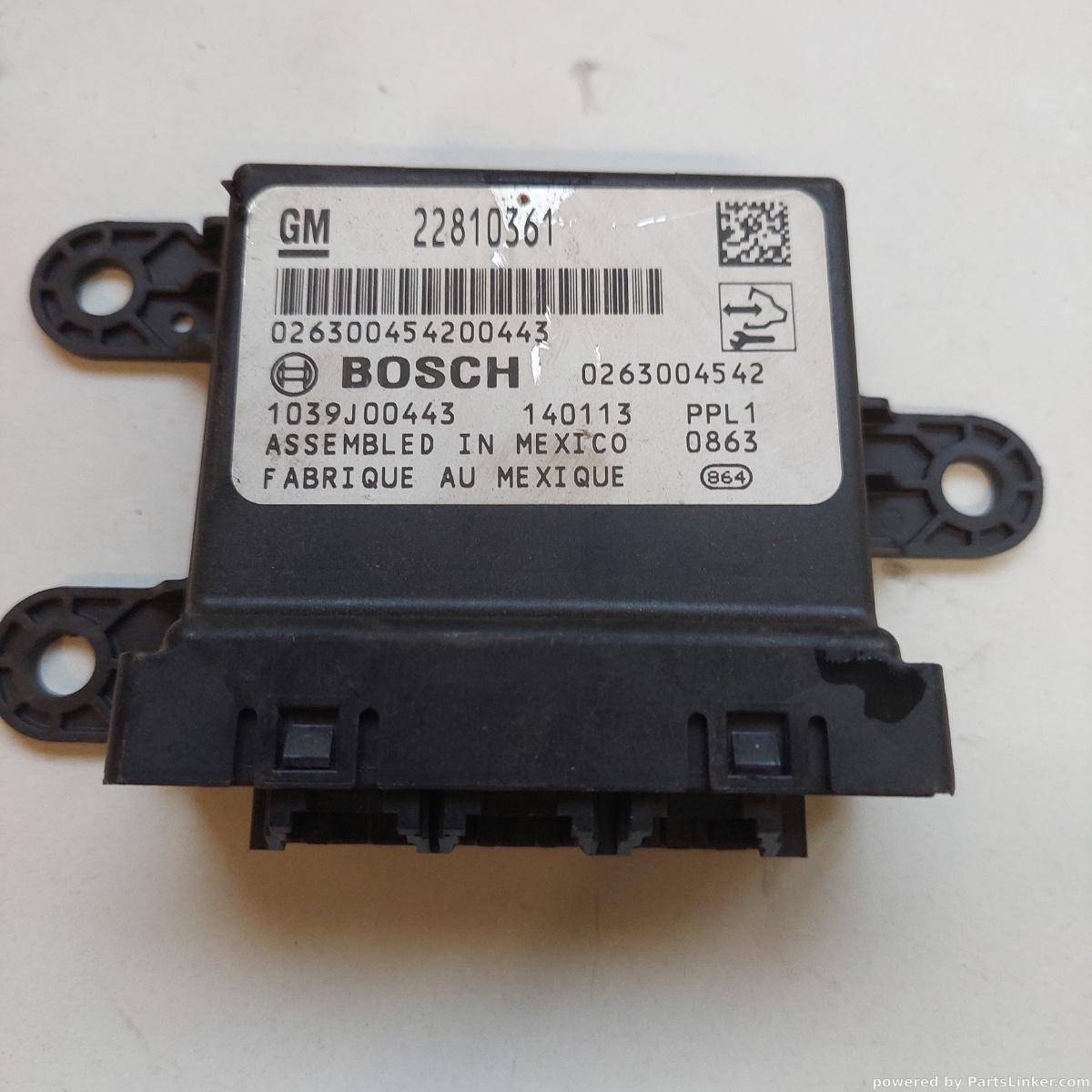 Calculator senzori parcare OPEL ASTRA J (P10) [ 2009 - 2015 ] OEM 22810361