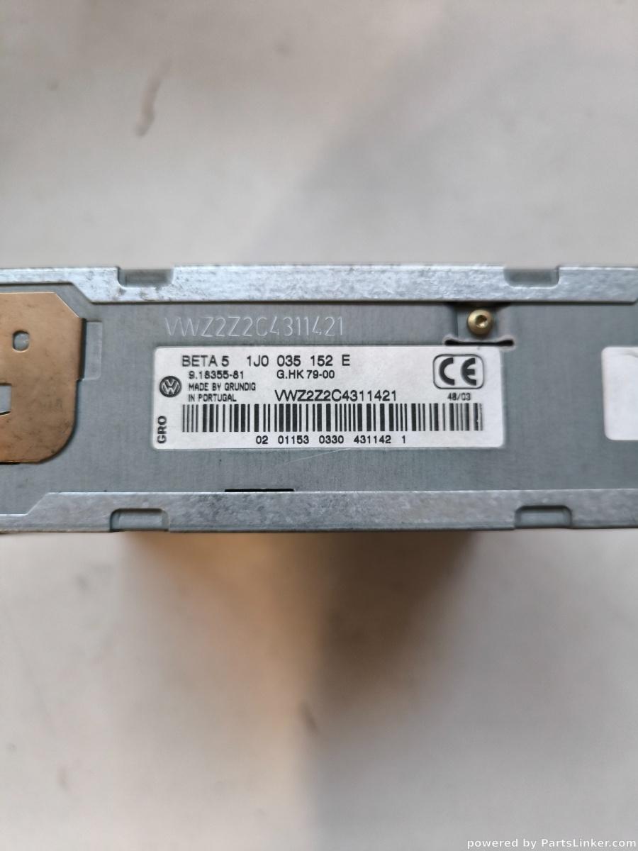 CD player auto VOLKSWAGEN GOLF IV (1J1) [ 1997 - 2007 ] OEM 1j0035152e – foto 2