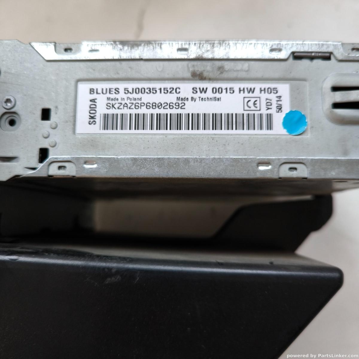 CD player auto SKODA RAPID II (NH3) [ 2012 - > ] OEM 5j0035152c – foto 2