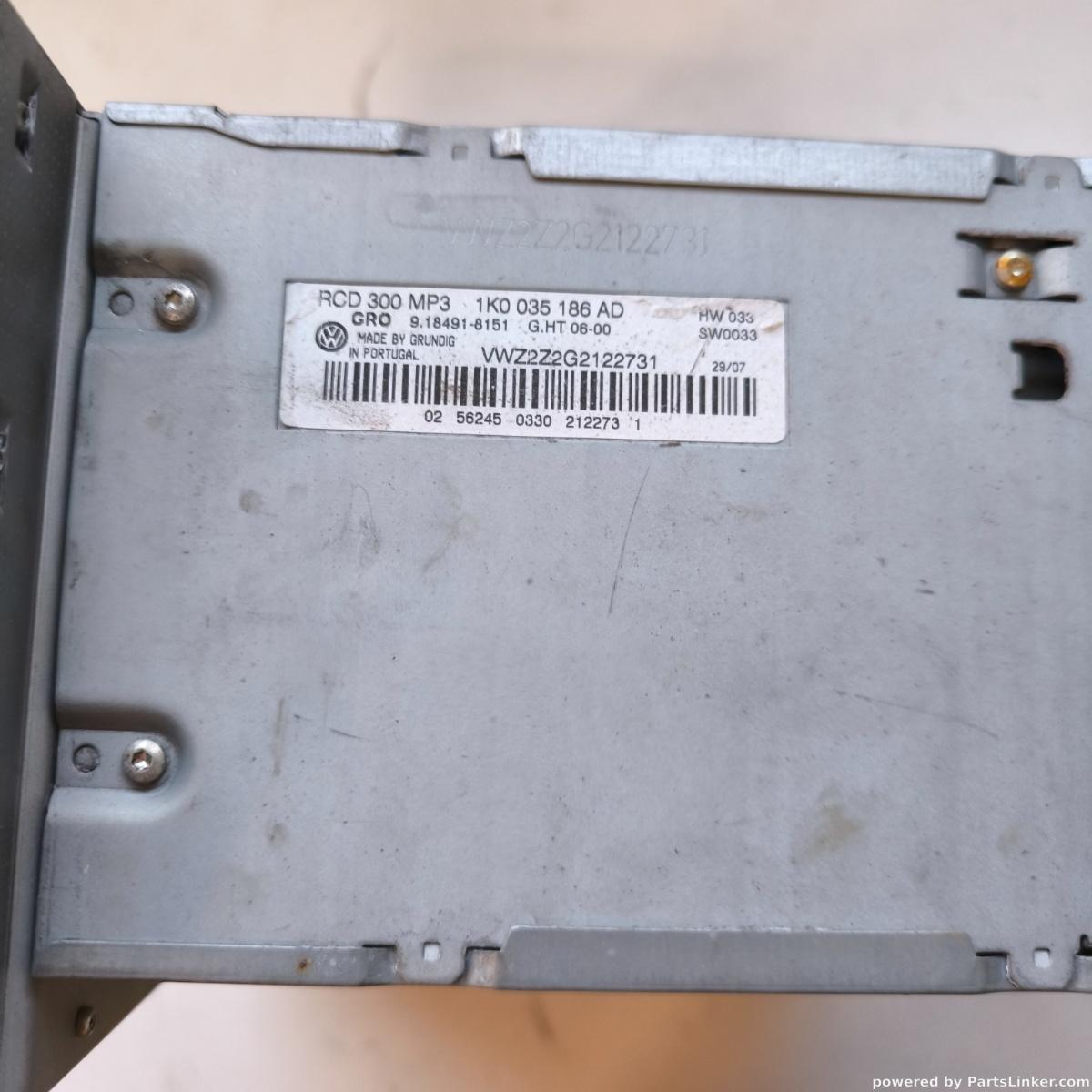 CD player auto VOLKSWAGEN GOLF V (1K1) [ 2003 - 2009 ] OEM 1k0035186ad – foto 2