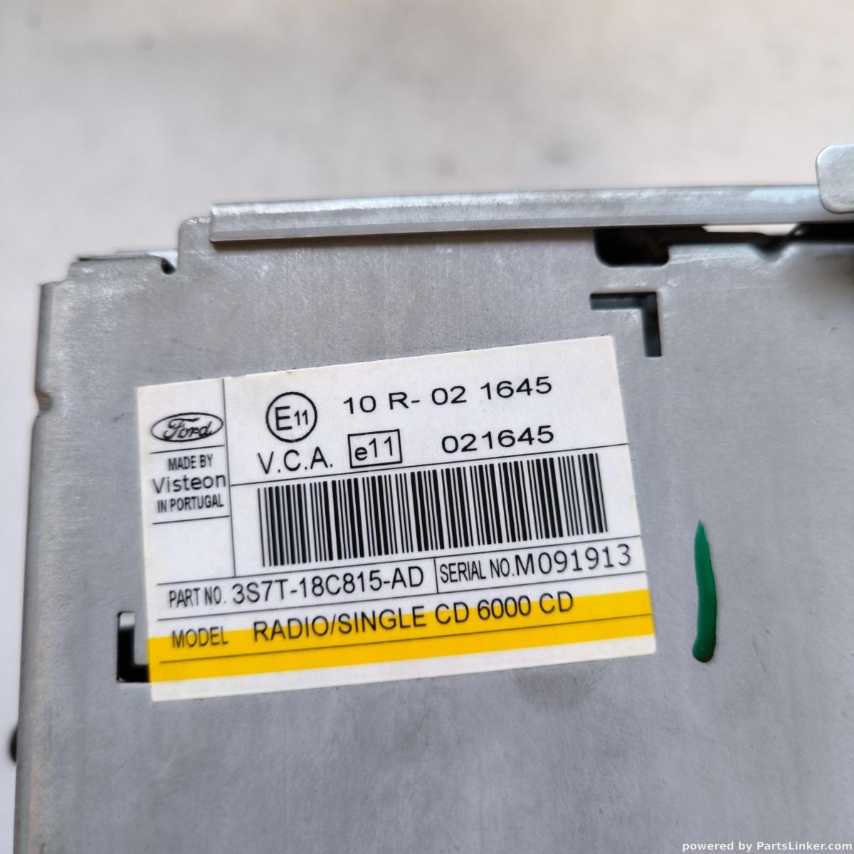 CD player auto FORD FOCUS II Saloon (DA_, FCH, DH) [ 2005 - > ] OEM 10r021645 – foto 2