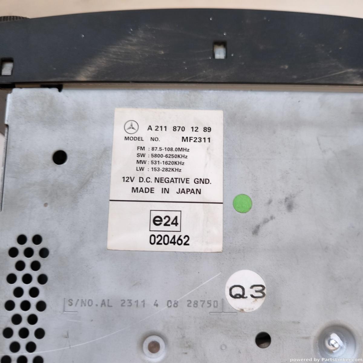 CD player auto MERCEDES-BENZ S-CLASS V (W220) [ 1998 - 2005 ] OEM A2118701289 – foto 2