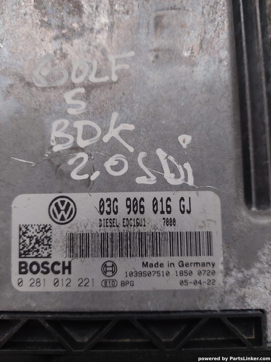 Calculator ECU VOLKSWAGEN GOLF V (1K1) [ 2003 - 2009 ] OEM 03906016gj – foto 2