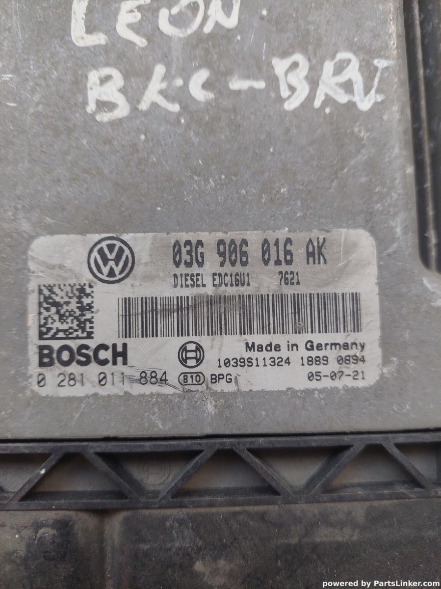 Calculator ECU SEAT LEON II (1P1) [ 2005 - 2013 ] OEM 03g906016ak – foto 2