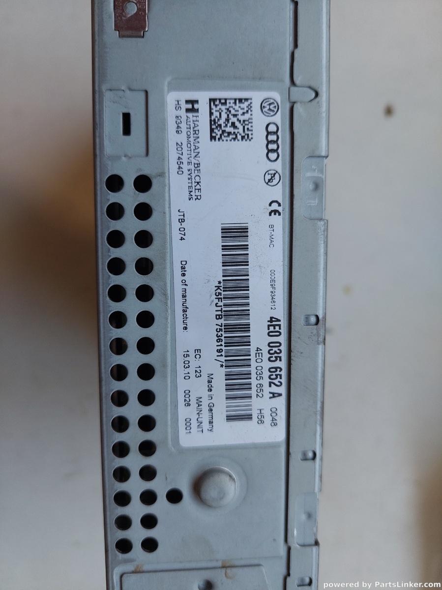 Magazie CD AUDI A6/S6 III Saloon (4F2, C6) [ 2004 - 2011 ] OEM 4e0035652a – foto 2
