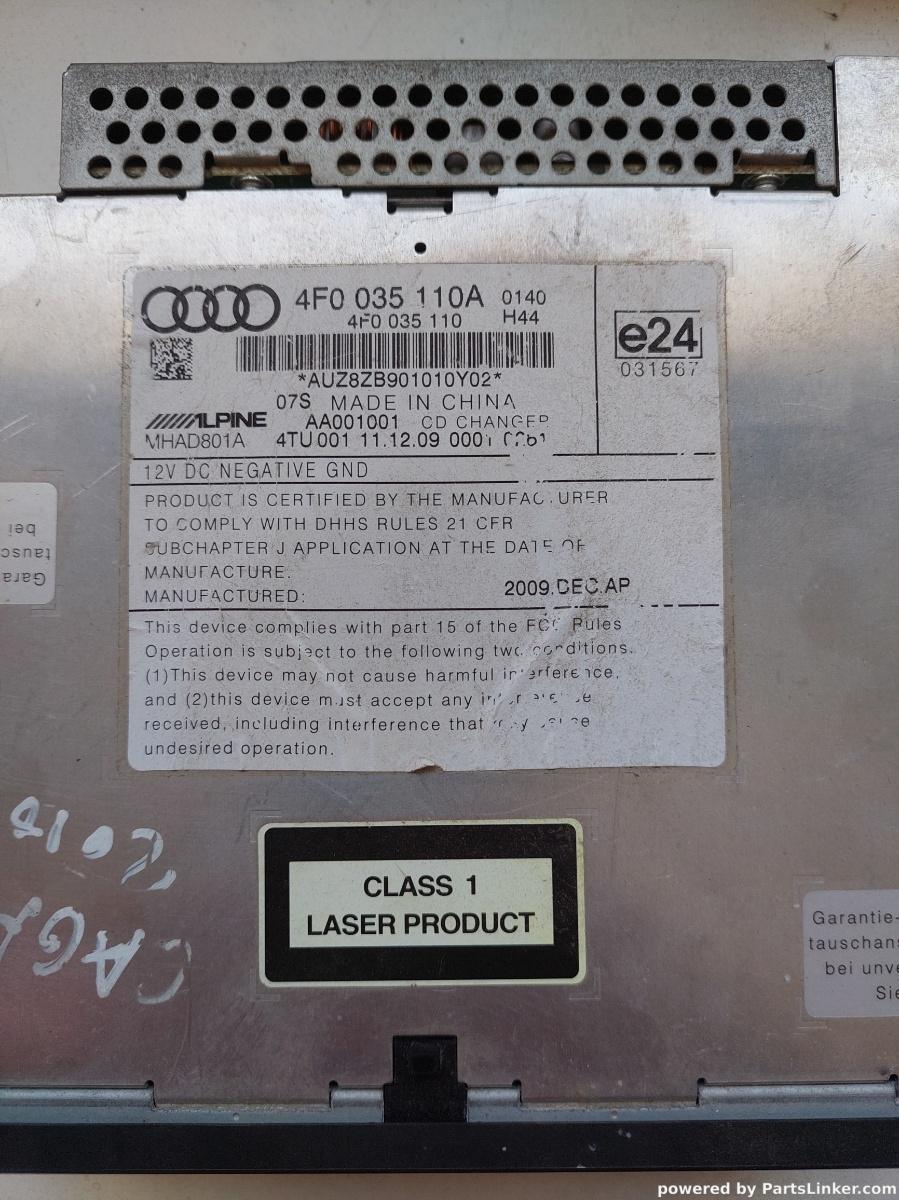 Magazie CD AUDI A6/S6 III Saloon (4F2, C6) [ 2004 - 2011 ] OEM 4f0035110a – foto 3