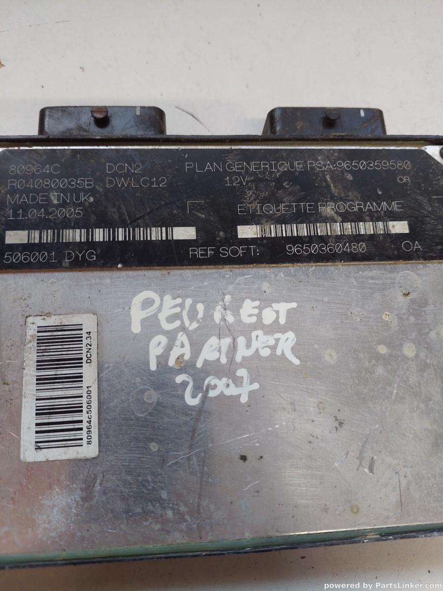 Calculator ECU PEUGEOT PARTNER Box [ 2008 - > ] OEM 80964c – foto 2