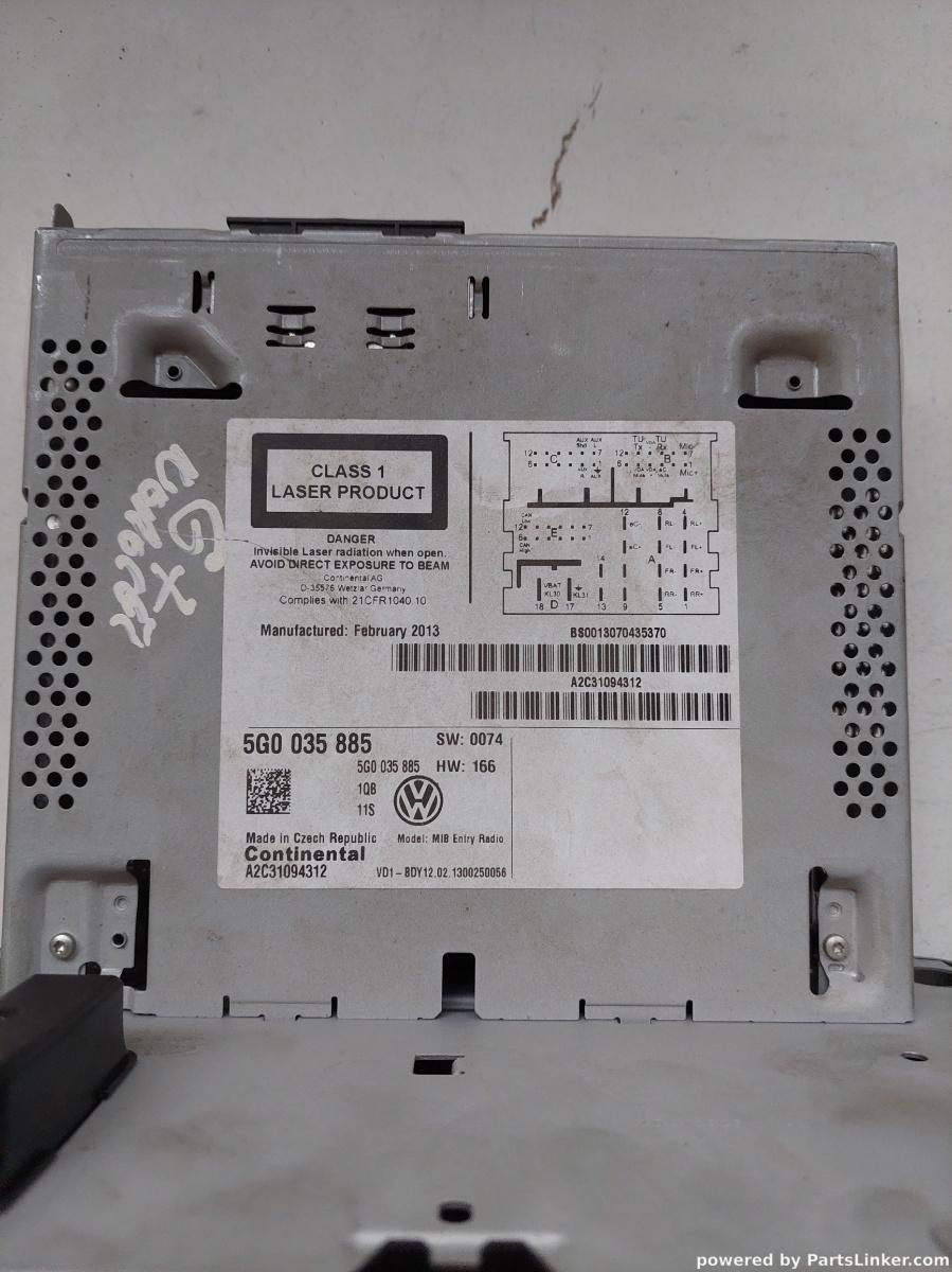 Navigatie auto VOLKSWAGEN GOLF VAN VII Variant (BA5) [ 2013 - 2017 ] OEM 5g0035885 – foto 3