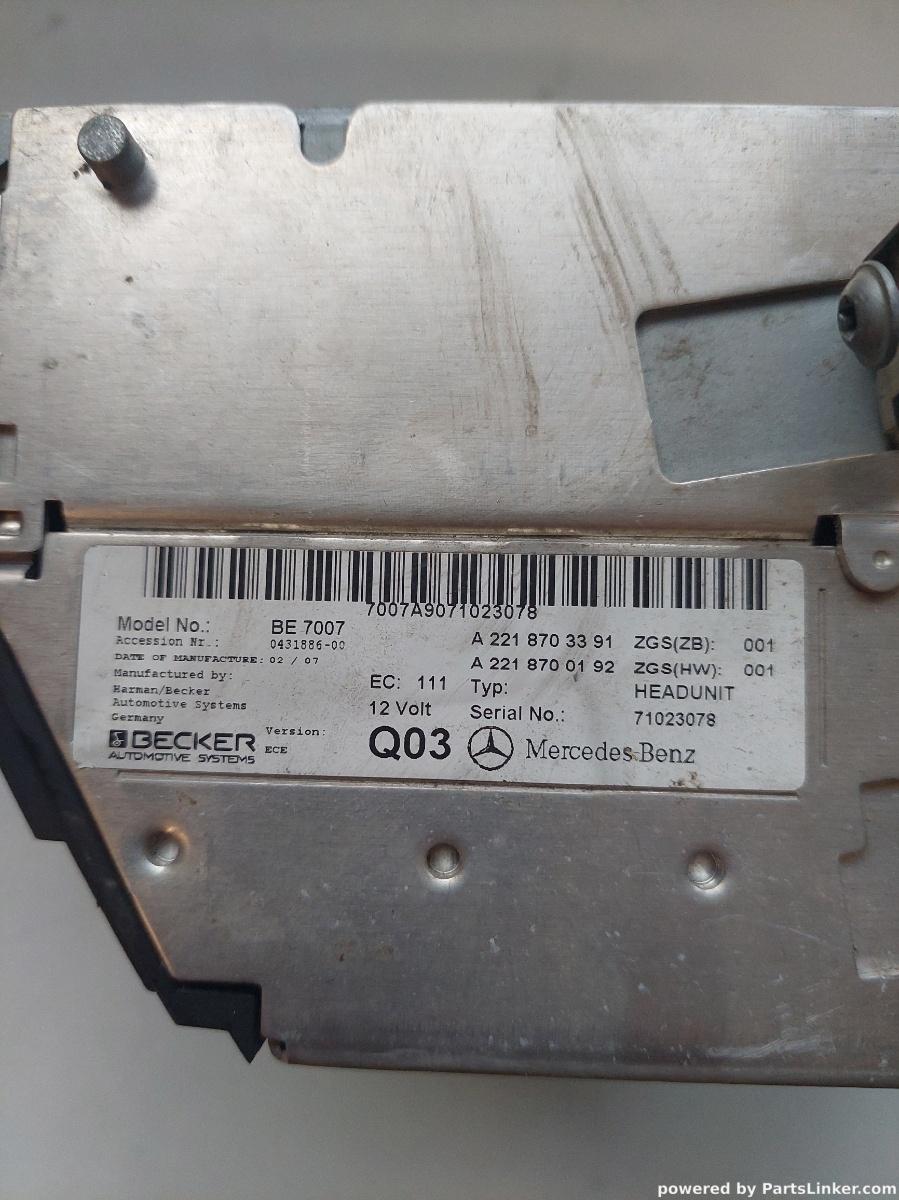 Navigatie auto MERCEDES-BENZ S-CLASS II (W221, C215) [ 2005 - 2013 ] OEM A2218703391 – foto 2