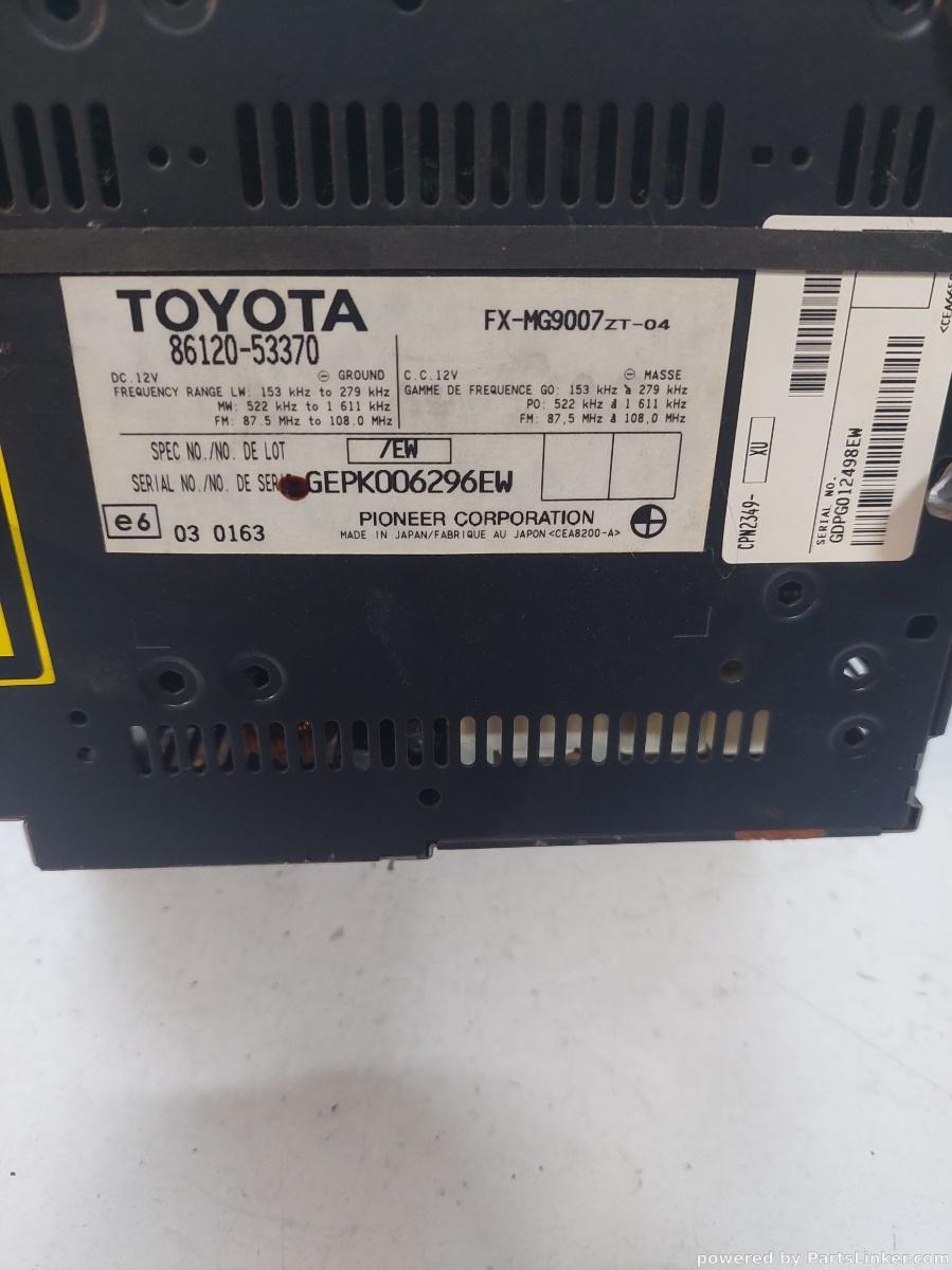 CD player auto LEXUS GS III (GRS19_, UZS19_, URS19_) [ 2005 - 2012 ] OEM 8612053370 – foto 3