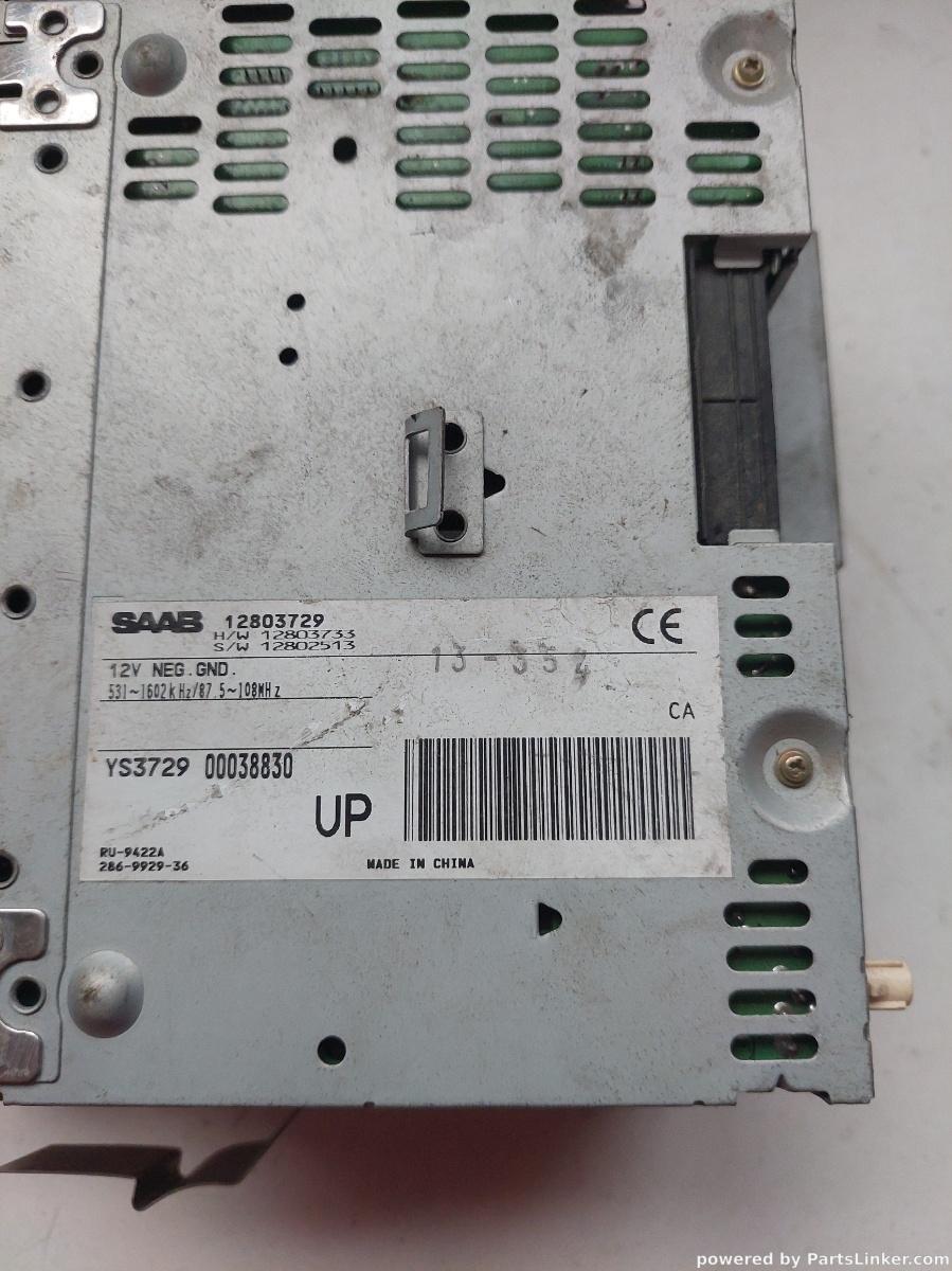 CD player auto SAAB 9-5 (YS3E) [ 1997 - 2009 ] OEM 12803729 – foto 2