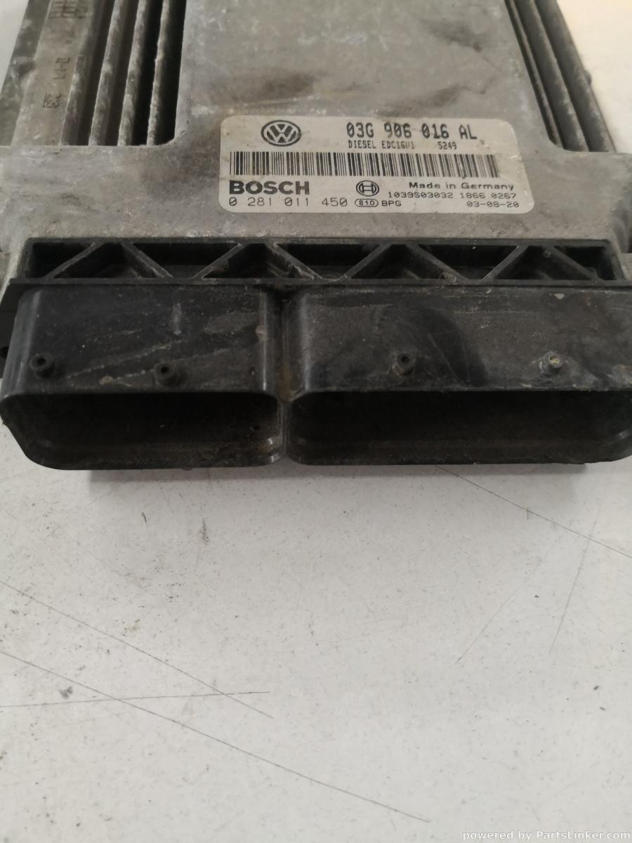 Calculator ECU VOLKSWAGEN TOURAN (1T1, 1T2) [ 2003 - 2010 ] TDI (AZV) 100KW|136HP BOSCH 0281011450 OEM 03v906016al – foto 2