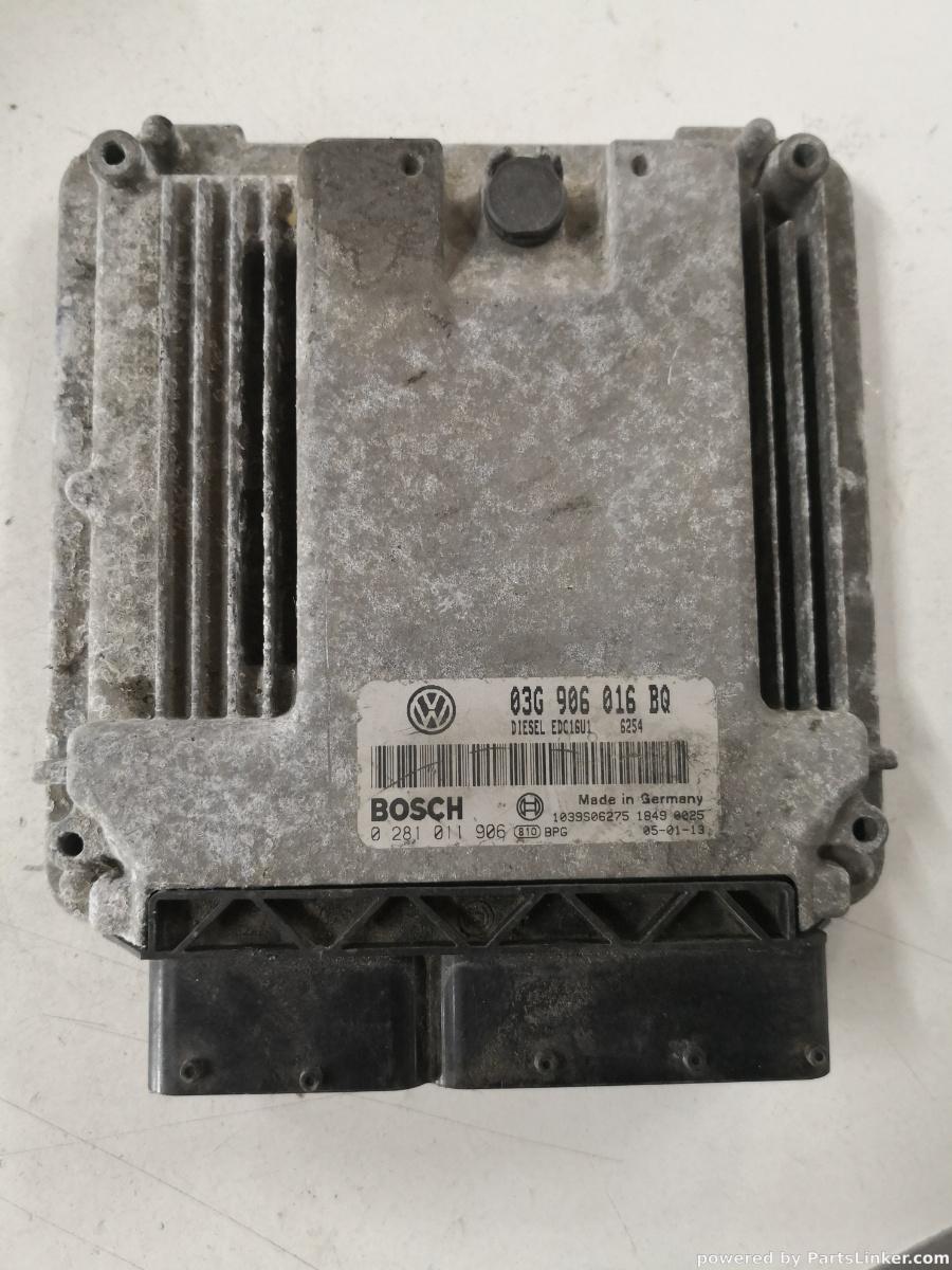 Calculator ECU VOLKSWAGEN TOURAN (1T1, 1T2) [ 2003 - 2010 ] TDI 16V (BKD) 103KW|140HP BOSCH 0281011906 OEM 03g906016bq