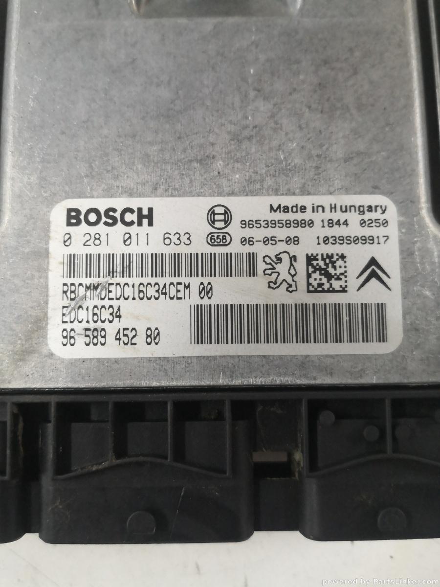 Calculator ECU PEUGEOT 407 (6D_) [ 2004 - > ] HDi 110 (9HZ (DV6TED4)) 80KW|109HP BOSCH 965894528 OEM 0281011633 – foto 2