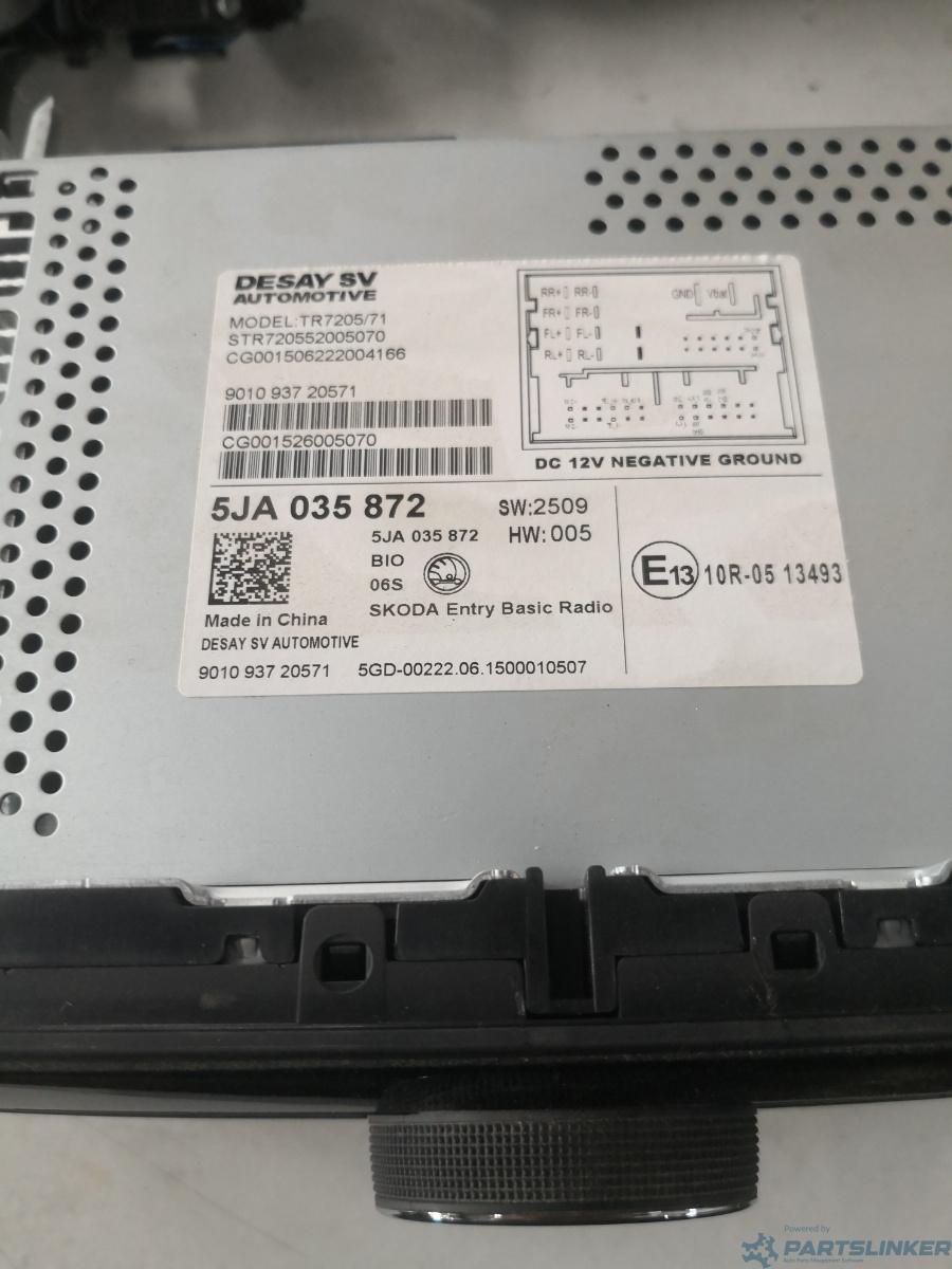 Radio casetofon SKODA RAPID II (NH3) [ 2012 - > ] OEM 5ja035872 – foto 2