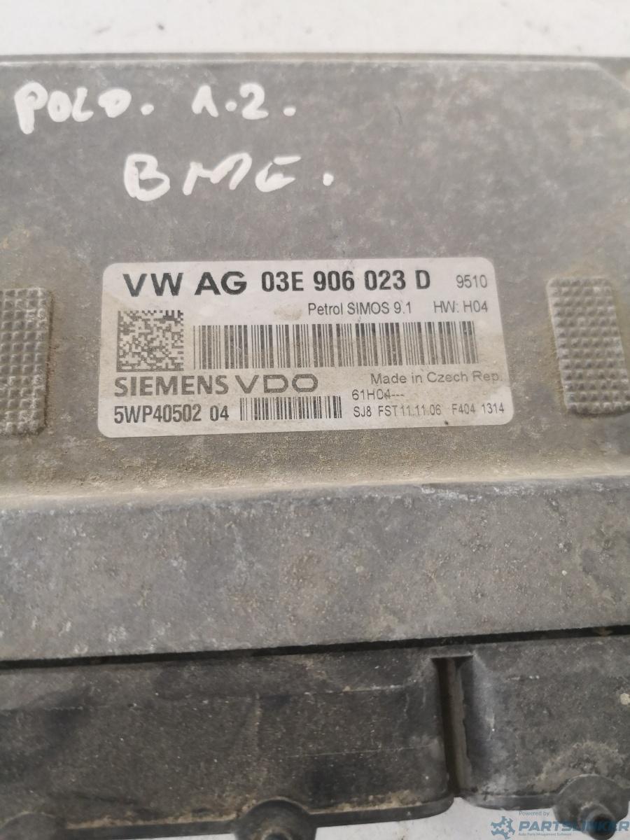 Calculator ECU VOLKSWAGEN POLO (9N_) [ 2001 - 2012 ] 12V (AZQ, BME) 47KW|64HP SIEMENS 5wp40502 OEM 03e906023d – foto 2