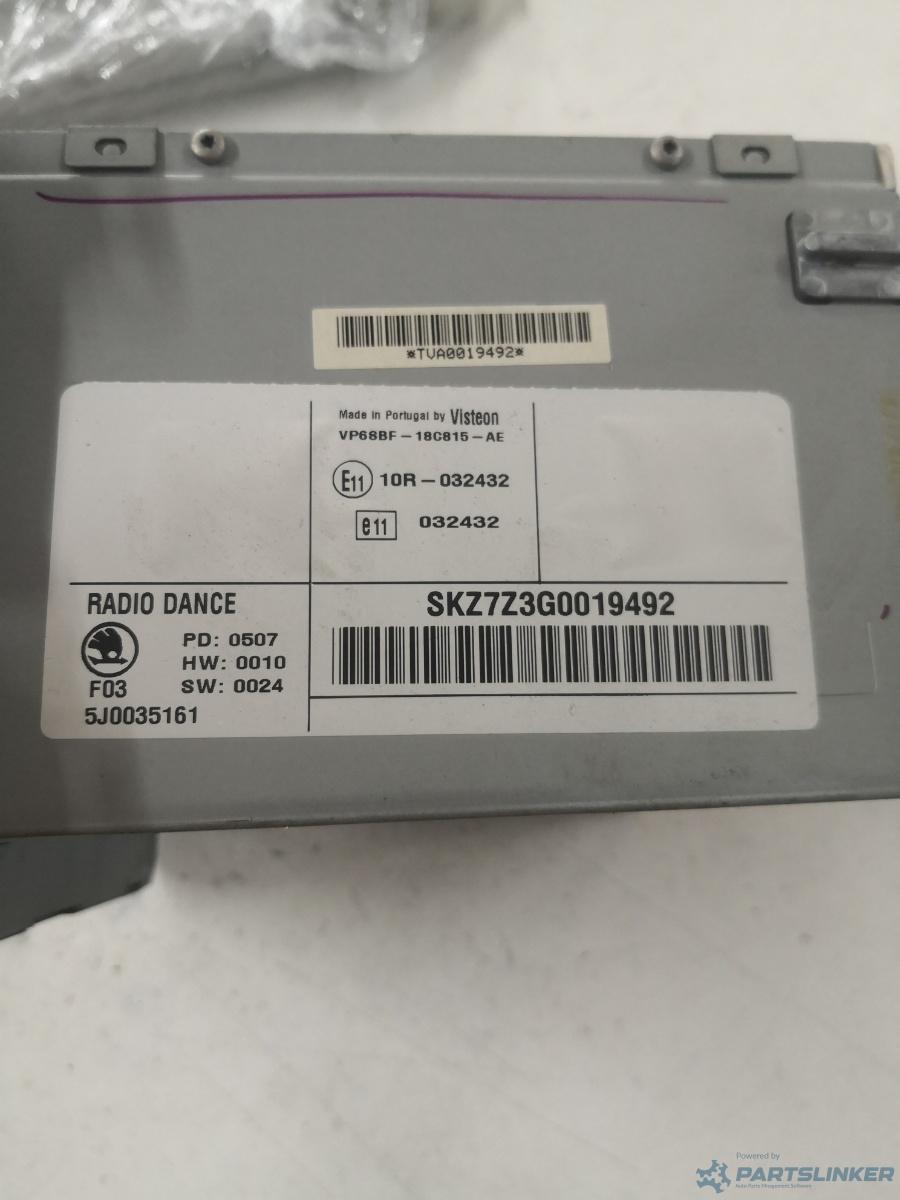 CD player auto SKODA ROOMSTER (5J) [ 2006 - 2015 ] OEM 5j0035161 – foto 3