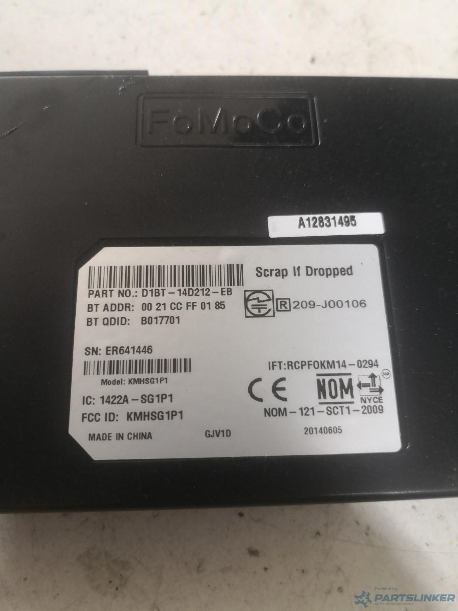 Modul bluetooth FORD FIESTA VI [ 2008 - > ] 1.0 (P4JA, P4JB, P4JC, P4JD) 59KW|80HP OEM D1bt14d212eb – foto 2