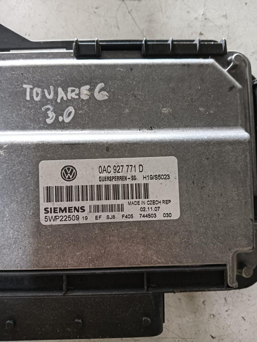 Calculator ECU VOLKSWAGEN TOUAREG (7LA, 7L6, 7L7) [ 2002 - 2013 ] V6 TDI (CASA, CASC) 176KW|240HP 5wp22509 OEM 0ac927771d – foto 2