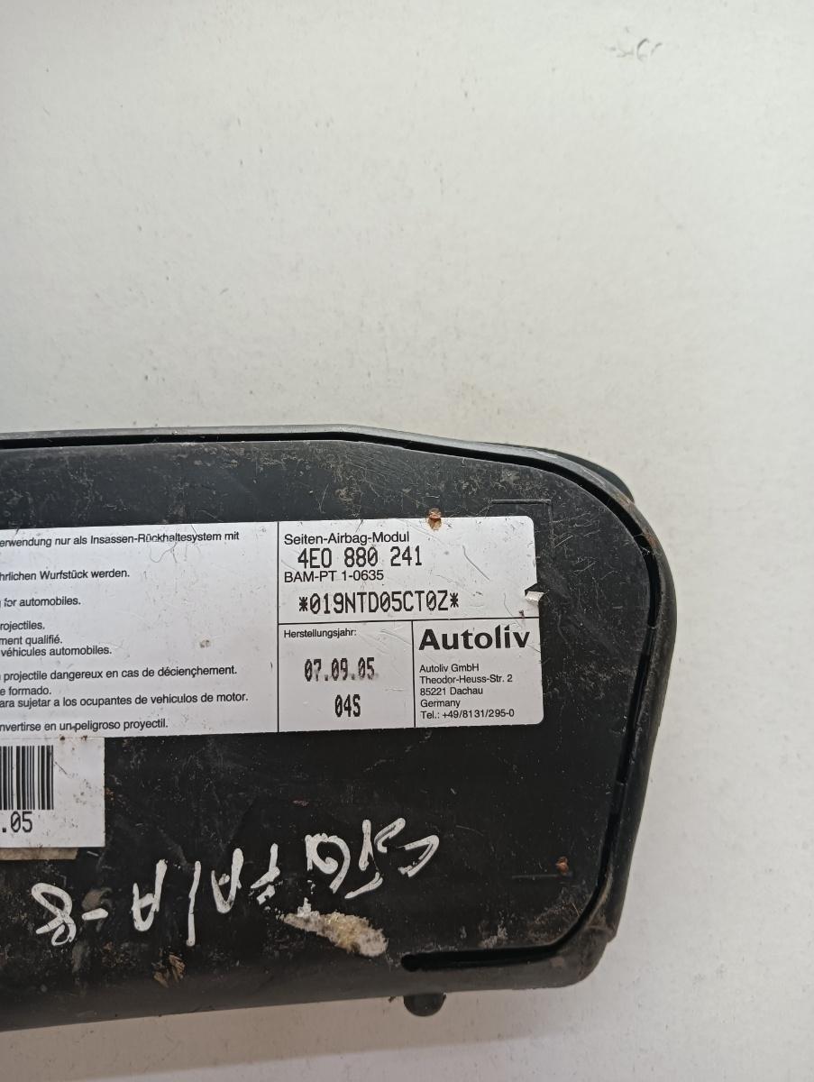 Airbag scaun stanga fata AUDI A8 II 4E2, 4E8 2002 - 2010 4e0880241 – foto 2