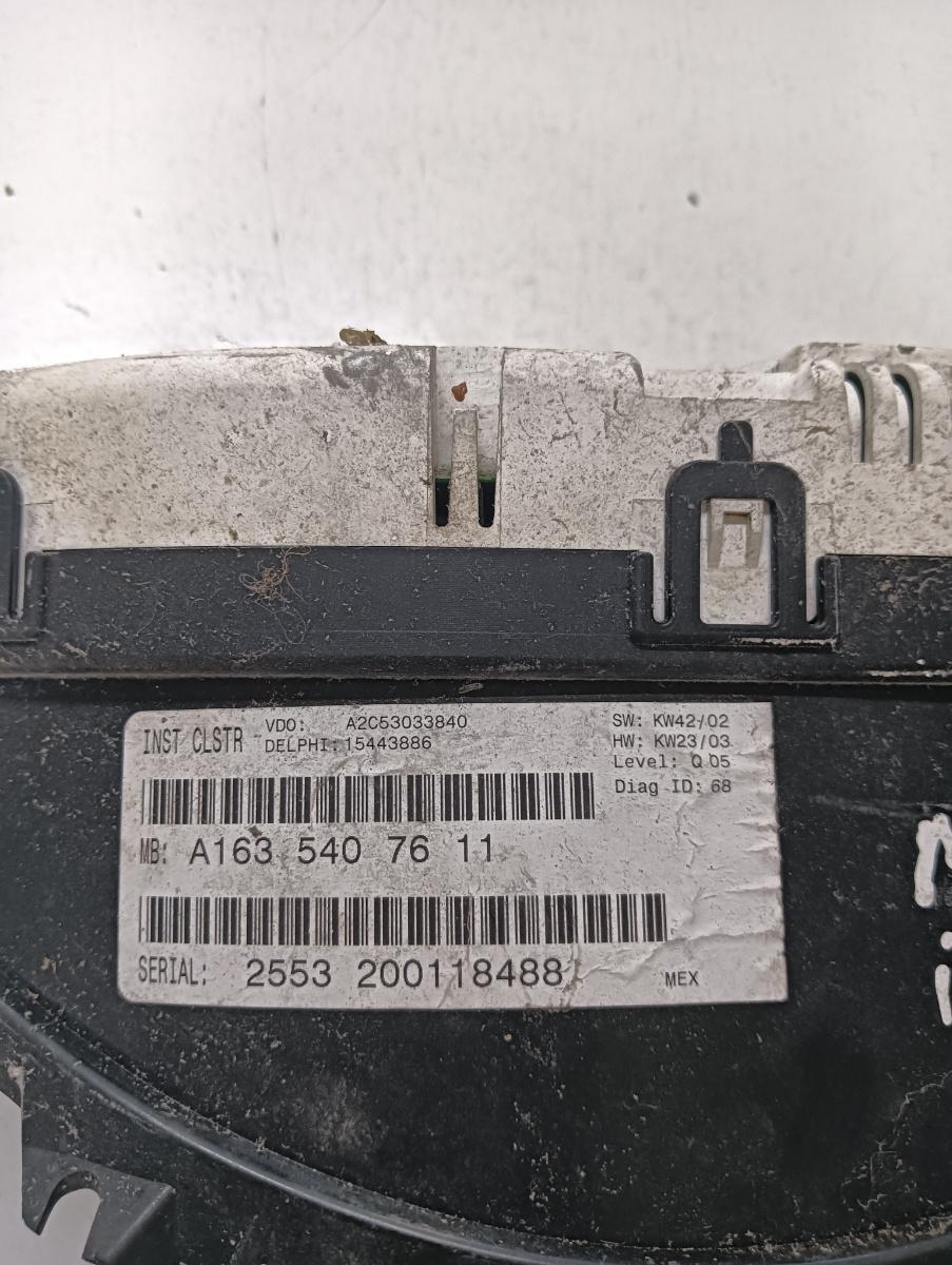 Ceas bord MERCEDES-BENZ M-CLASS W163 1998 - 2005 A1635407611 – foto 2
