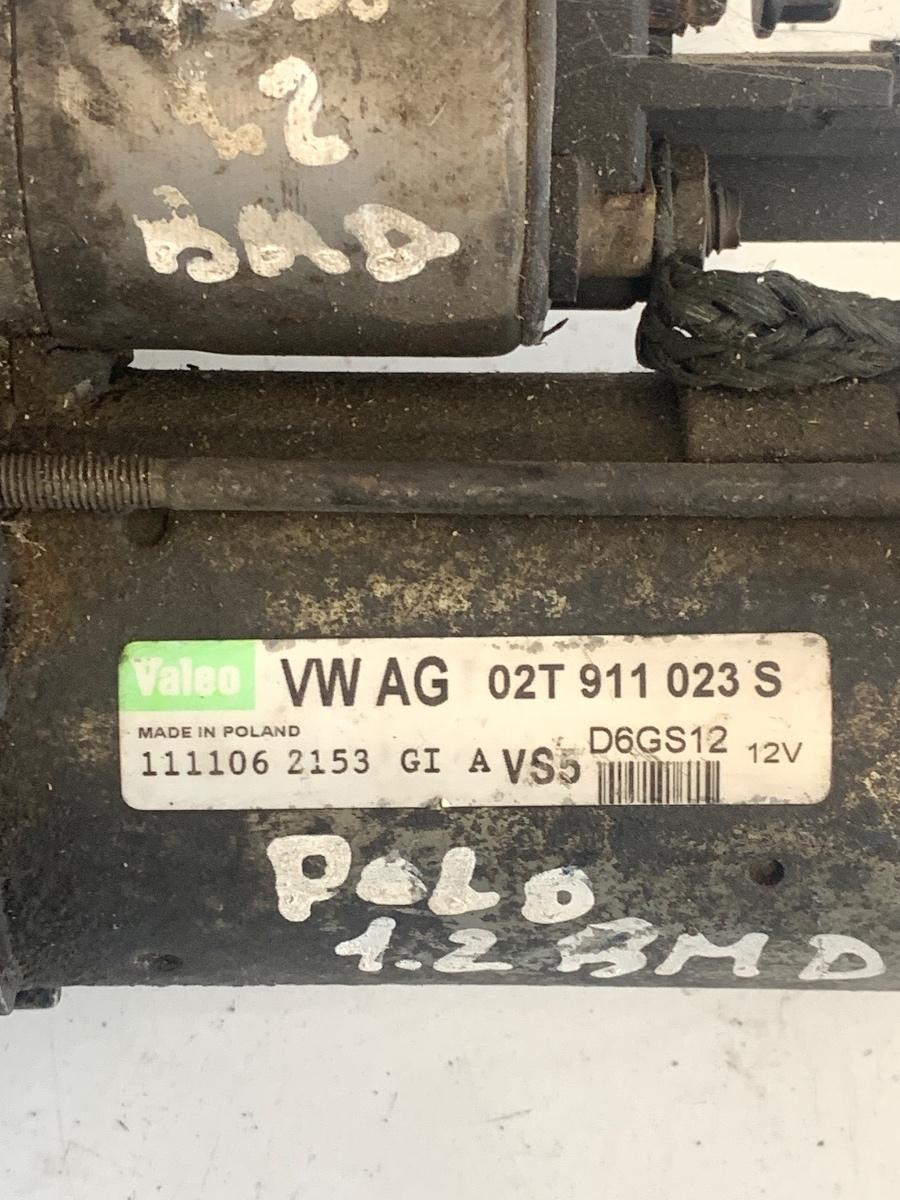 Electromotor 1.2BMD VOLKSWAGEN POLO 9N_ 2001 - 2012 1.2 1.2 AWY, BMD 02T911023S – foto 3