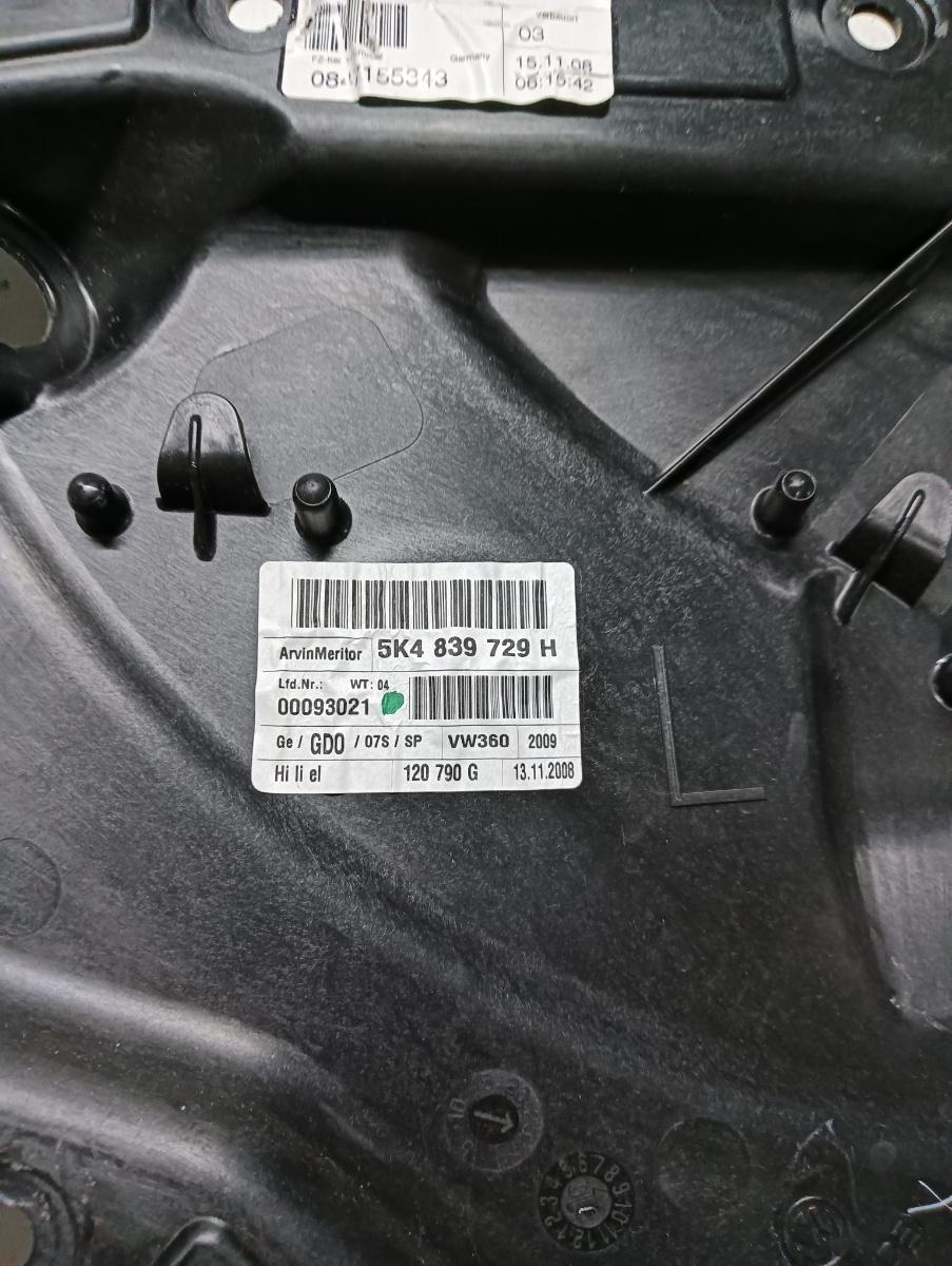Macara geam electric stanga spate VOLKSWAGEN GOLF VI 5K1 2008 - 2013 5k4839729h – foto 2