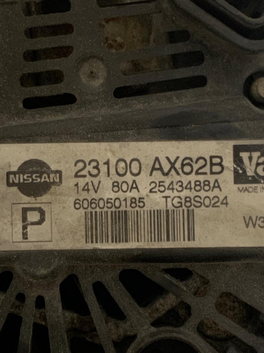 Alternator NISSAN MICRA III K12 2002 - 2010 1.4B OEM 606050185  / 23100ABX62 – foto 3