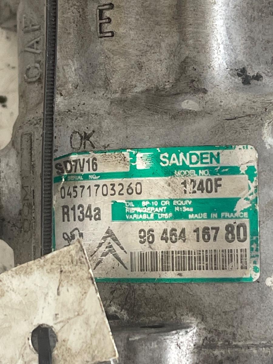 Compresor  AC PEUGEOT 407 6D_ 2004 - > 2.0HDI 9646416780 – foto 2