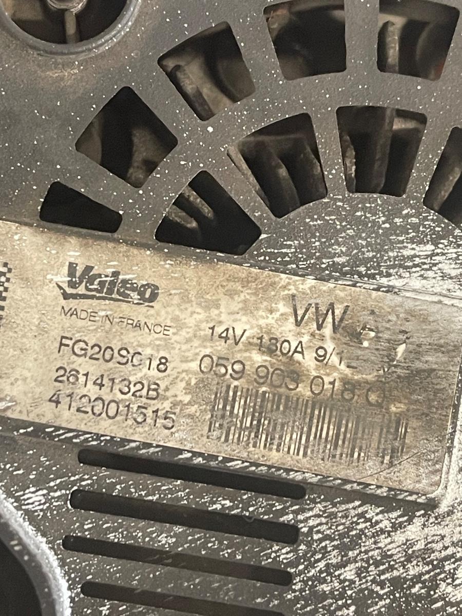 Alternator AUDI A6/S6 IV Saloon 4G2, C7, 4GC 2010 - 2018 3.0TDI 412001515 / 059903018Q – foto 3