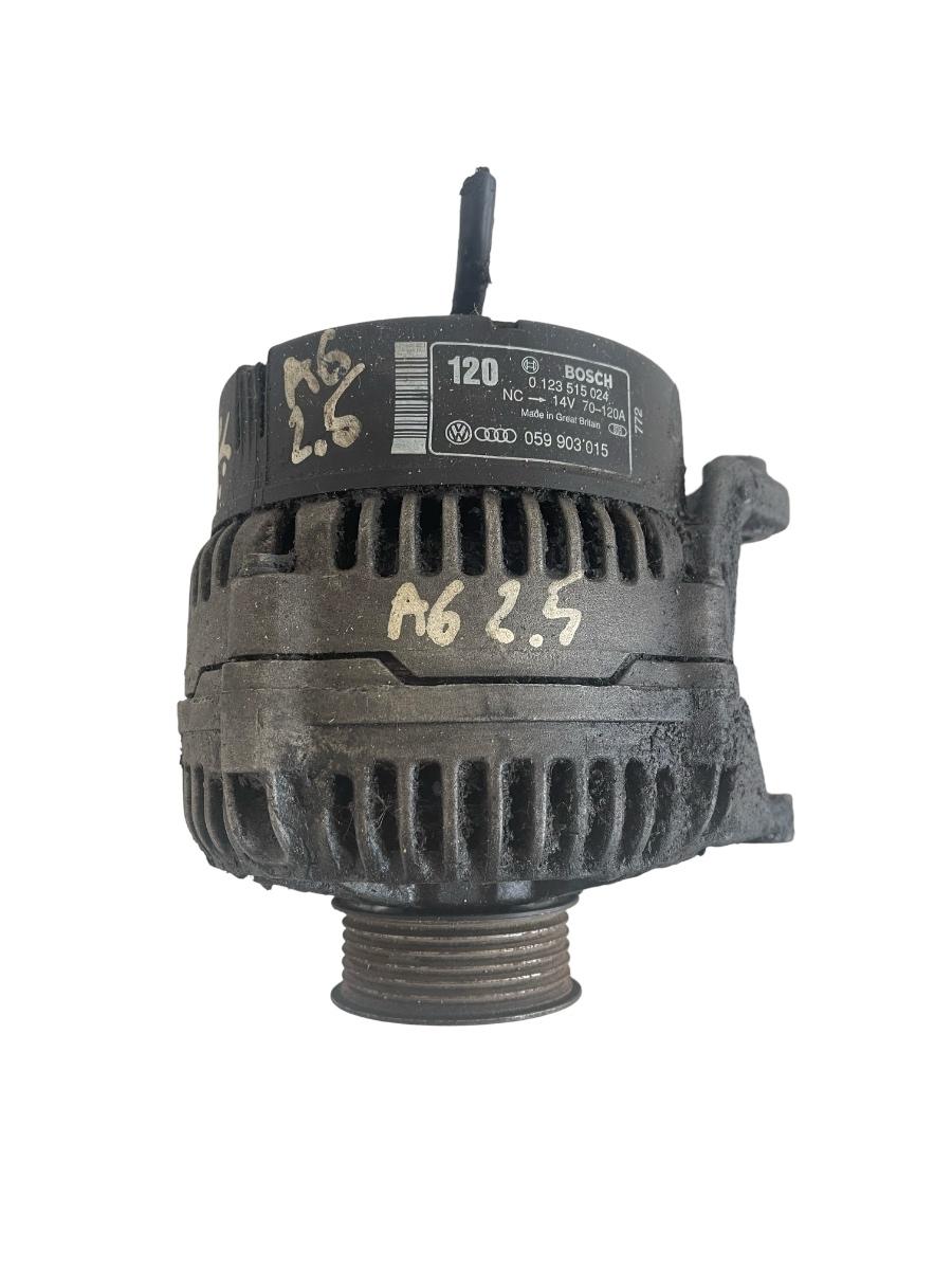 Alternator AUDI A6 II 4B2, 4B4, C5 1997 - 2005 2.5 TDI AFB, AKN 0123515024 059903015 – foto 2