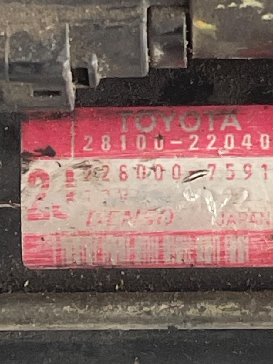 Electromotor TOYOTA COROLLA _E12_ 2001 - 2007 1.6VVTI 228000-7591 28100-22040 – foto 3