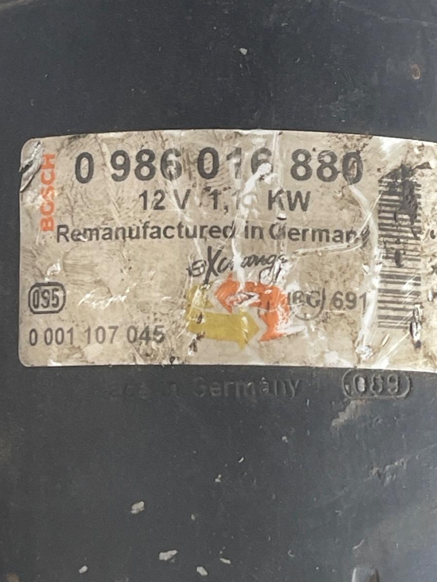 Electromotor OPEL VECTRA B 36_, J96 1995 - 2002 1.8B 0986016880 – foto 2