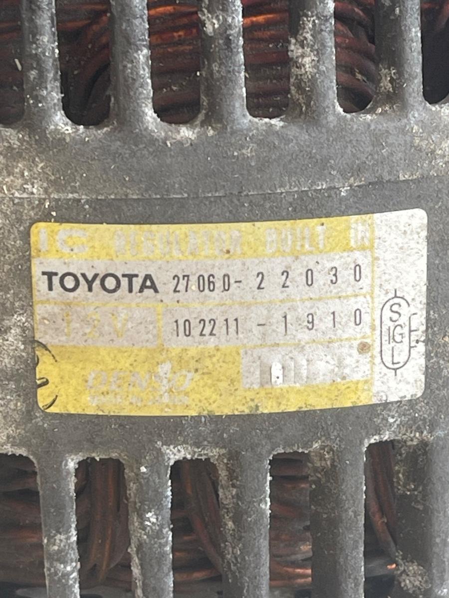 Alternator Toyota Celica, MR III, Rav 4, Corolla 1.8B 102211-1910 / 27060-22030 – foto 3