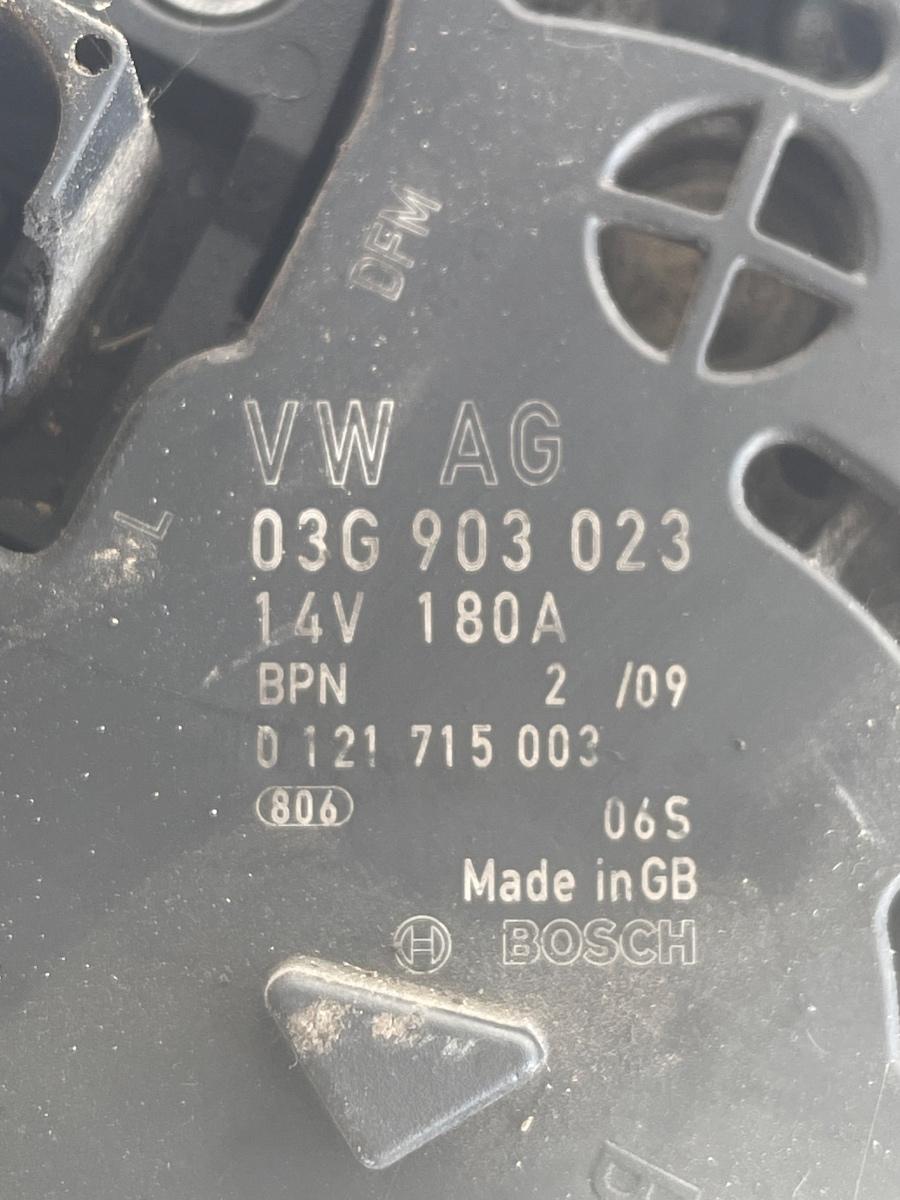Alternator VOLKSWAGEN PASSAT Variant 3C5 2005 - 2011 0121715003 03G903023 – foto 2
