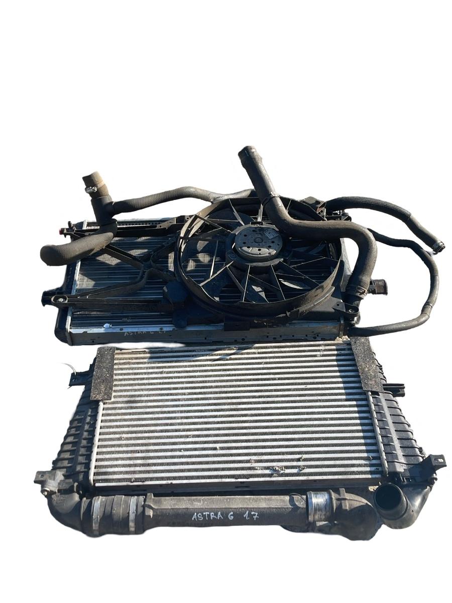 Ansamblu radiatoare cu ventilatoare complet OPEL ASTRA G F48_, F08_, T98 1998 - 2009 1.7  13223399 – foto 2