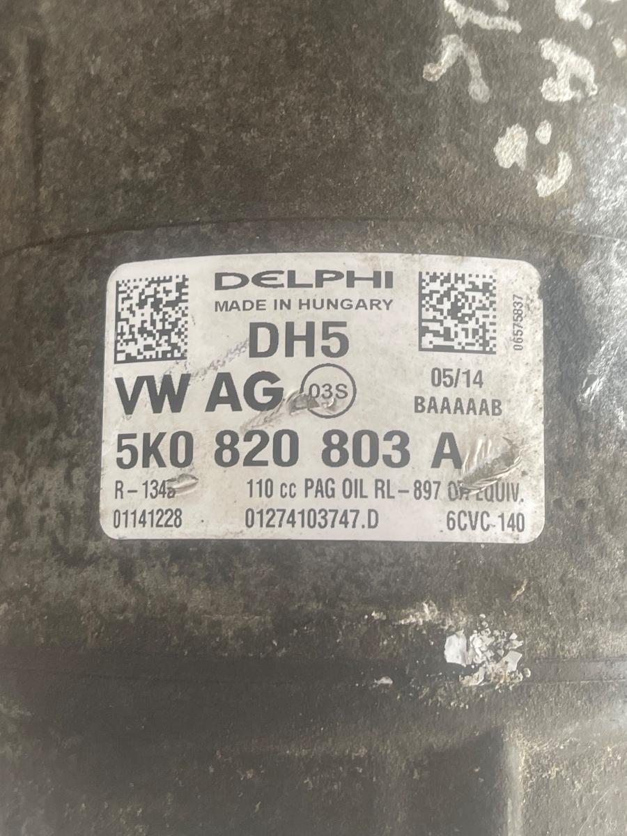 Compresor  AC SKODA FABIA II 542 2006 - 2014 1.6 TDI CAYAC 5K0820803A – foto 2
