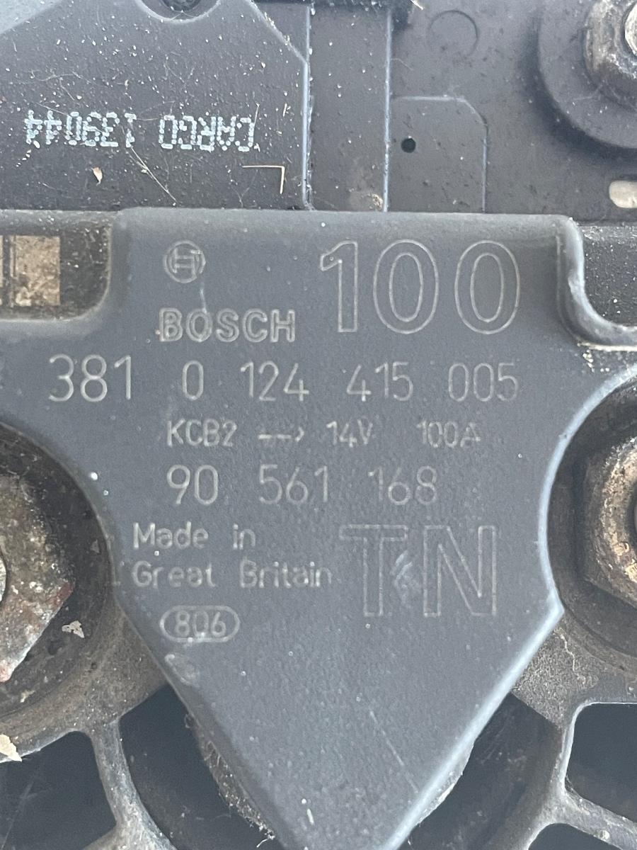 Alternator OPEL ASTRA G Hatchback F48_, F08_, T98 1998 - 2009 VALEO 90561168 0124415005 – foto 2