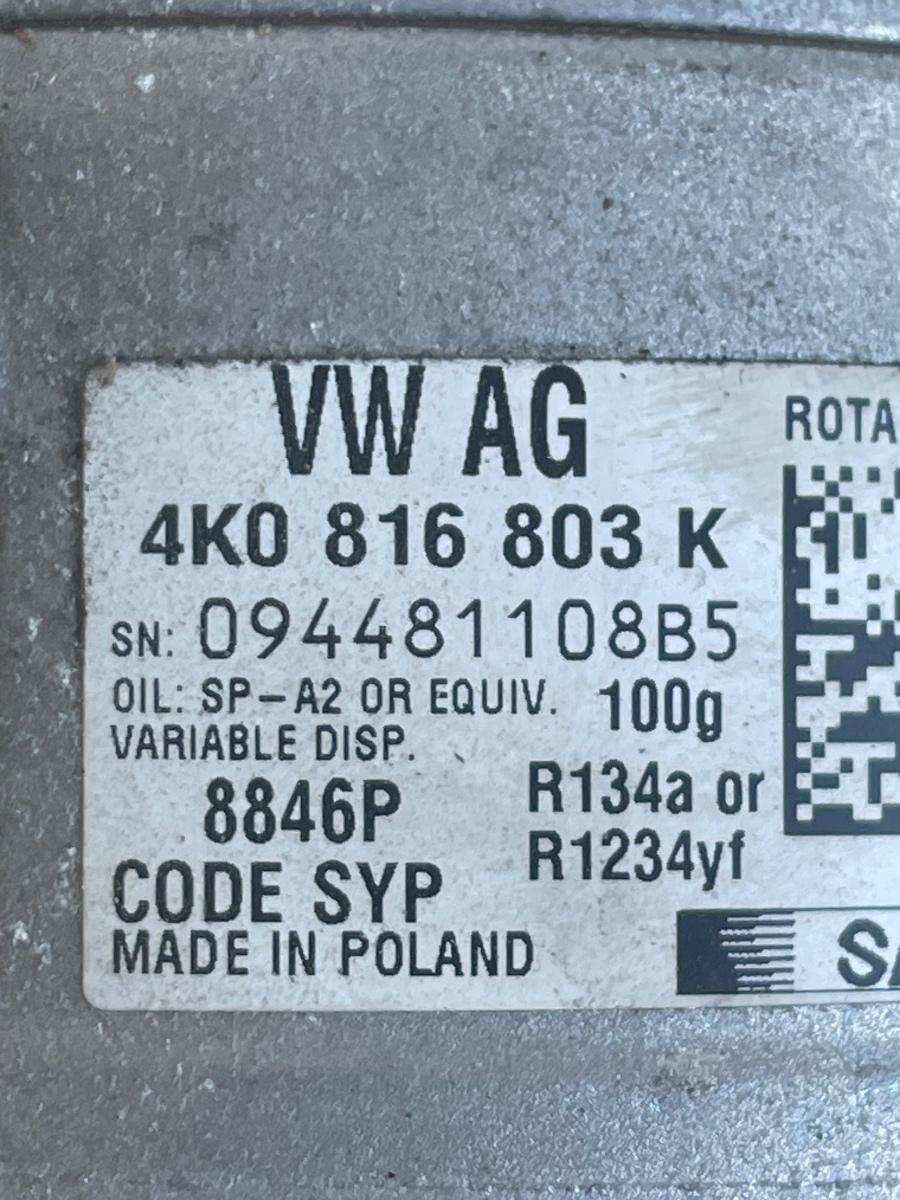 Compresor  AC AUDI A6 C8, 4A2 2018 - > 2.0 40 TDI Mild Hybrid DFBA 4K0816803K – foto 2